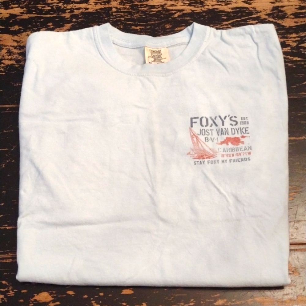 Stay Foxy Light Blue T-shirt Sz.M